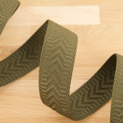 Sangle Chevrons Faux Unis Army - Maison Klem