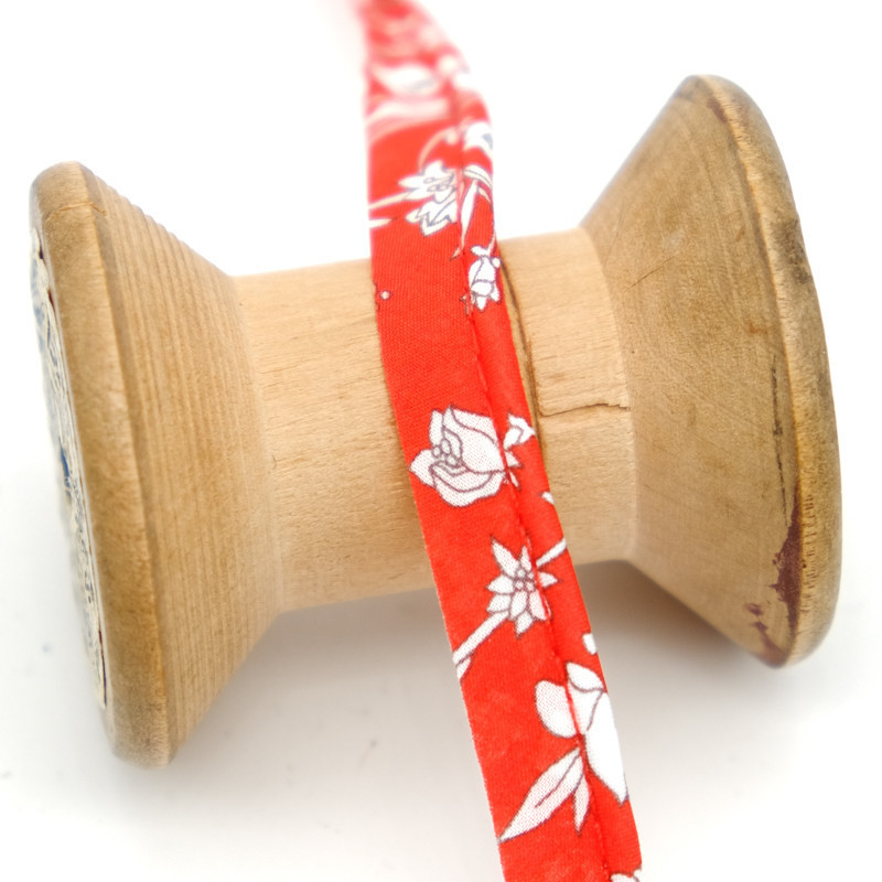 Passepoil Liberty Fabrics Summer Rouge - Maison Klem