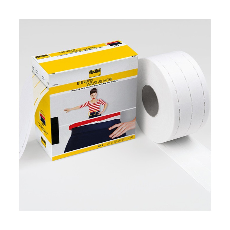 Vlieseline Perfobande Noir 7cm Bundfix 10/25/25/10 - Maison Klem