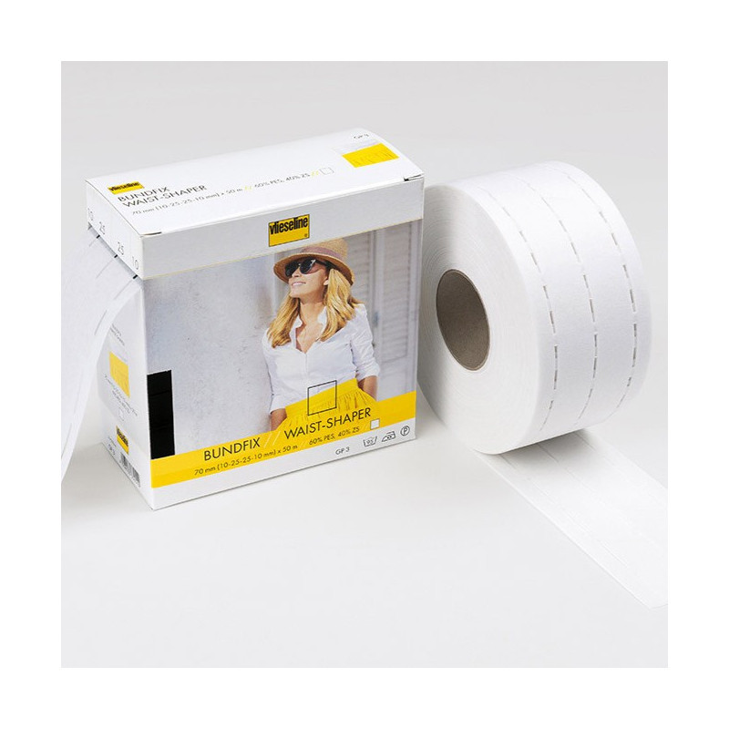 Vlieseline Perfobande Blanc 7cm Bundfix 10/25/25/10 - Maison Klem