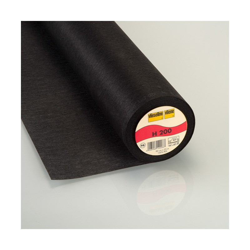 Vlieseline H200 Entoilage Thermocollant Noir - Maison Klem