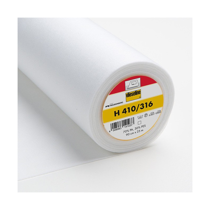 Vlieseline H410 Entoilage Thermocollant Blanc Souple Renforcé - Maison Klem