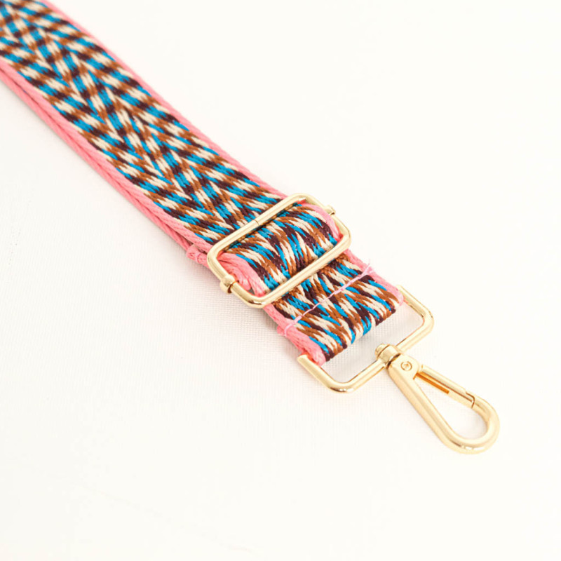 Bandoulière Ethnique Or Fluo - Maison Klem