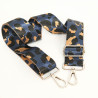 Bandoulière Motif Léopard Bleu Marine - Maison Klem