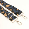 Bandoulière Motif Léopard Bleu Marine - Maison Klem