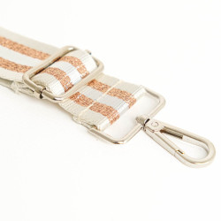 Bandoulière Lurex Tricolore Ecru - Maison Klem