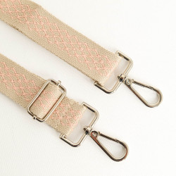 Bandoulière Losange Graphique Rose - Maison Klem