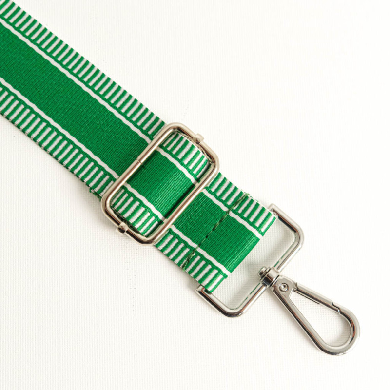 Bandoulière Rayures Vert - Maison Klem