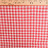 Vichy-stof met kleine ruitjes - 280 cm - Rood - Maison Klem