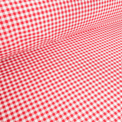 Tissu Vichy Petits Carreaux - 280cm - Rouge - Maison Klem