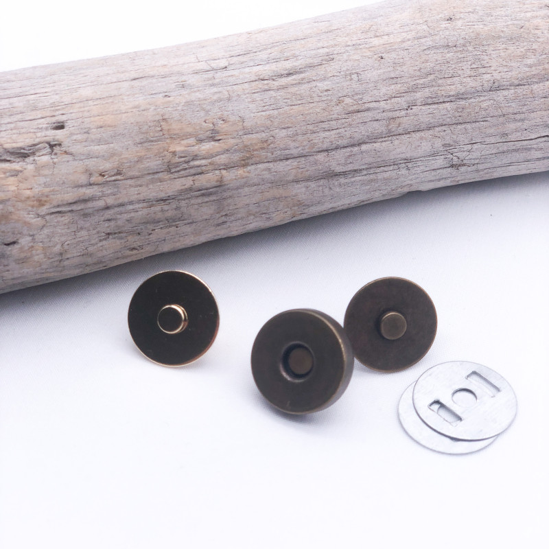 Fermoir Magnétique 20mm Laiton Ancien - Maison Klem
