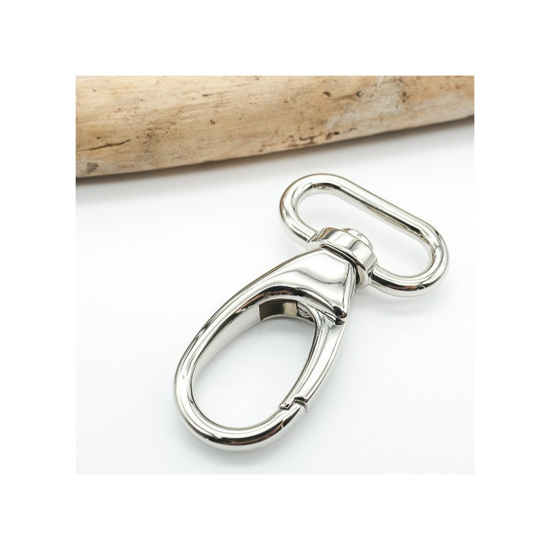 Mousqueton 25MM Nickel - Maison Klem