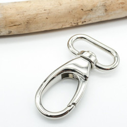 Mousqueton 30MM Nickel - Maison Klem