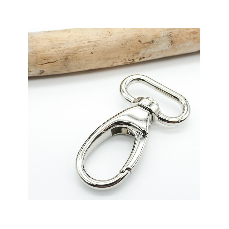 Mousqueton 30MM Nickel - Maison Klem