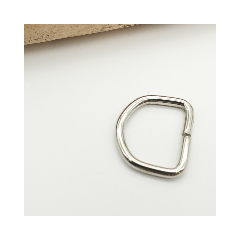 Passant Demi-Rond 16MM Nickel - Maison Klem