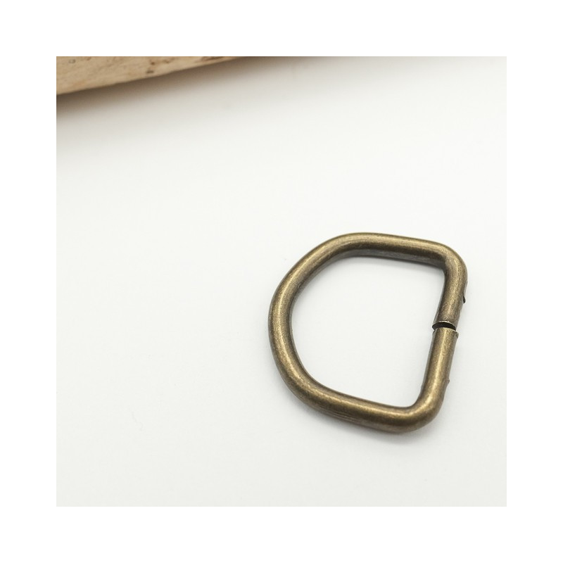 Passant Demi-Rond 20MM Vieux Laiton - Maison Klem