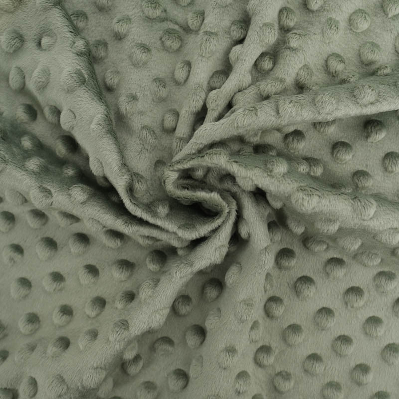 Minky Bubble Vert Kaki - Maison Klem