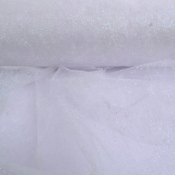 Organza Lurex Blanc - Maison Klem