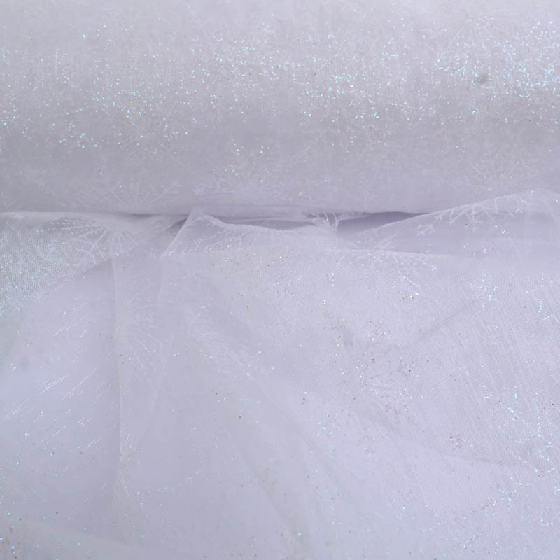 Organza Lurex Blanc - Maison Klem