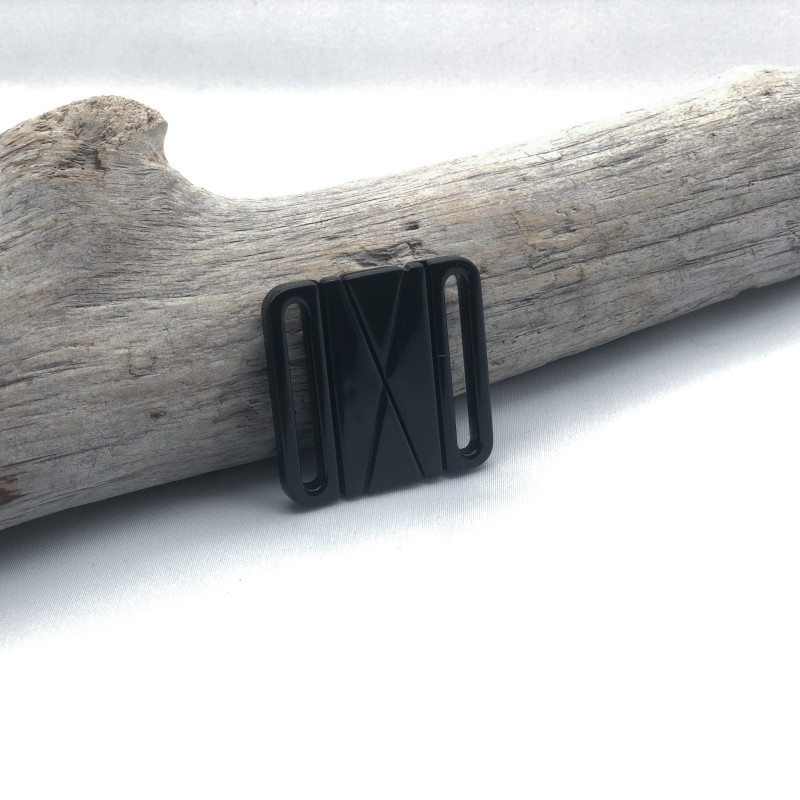 Fermoir Clip Lingerie Maillot de Bain Noir : 38mm x 36mm - Maison Klem