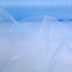 Organza Flocon Uni Bleu - Maison Klem