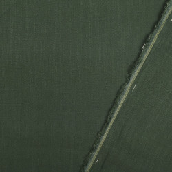 Lin Lavé Viscose Vert Olive - Maison Klem