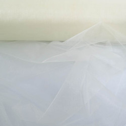 Organza Flocon Uni Ivoire - Maison Klem