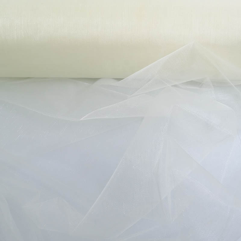 Organza Flocon Uni Ivoire - Maison Klem