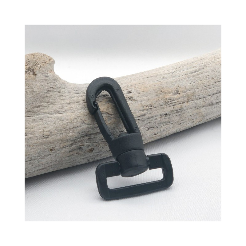 Mousqueton Plastique Noir 40MM - Maison Klem