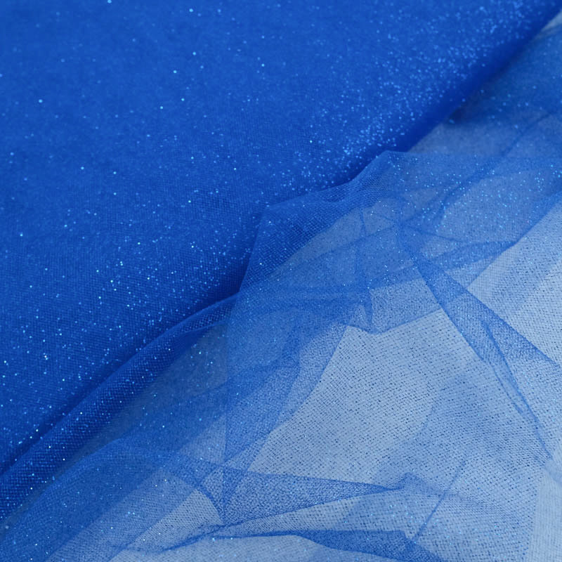 Tulle Lurex 150 Bleu Royal - Maison Klem