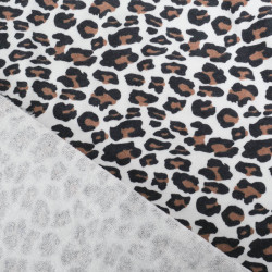 Stretch Terry Fabric Leopard - Maison Klem