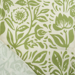 Popeline de Viscose Imprimée Tallia Prune - Maison Klem