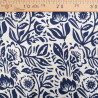Popeline de Viscose Imprimée Boho Navy - Maison Klem