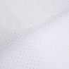 Tulle Souple Blanc Petits Pois Lurex Or - Maison Klem