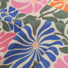 Bachette De Coton Motif Fleuri Seventies Rose et Bleu - Maison Klem