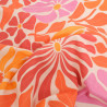 Bachette De Coton Motif Fleuri Seventies Rose et Orange - Maison Klem