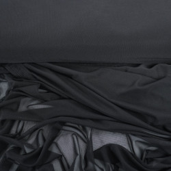 Tulle Elasthanne 150 Noir - Maison Klem