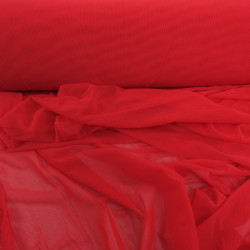 Tulle Elasthanne 150 Rouge - Maison Klem