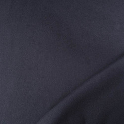 Effen zwarte katoenen fleece - Maison Klem