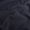 Einfarbiges schwarzes Baumwollfleece – Maison Klem