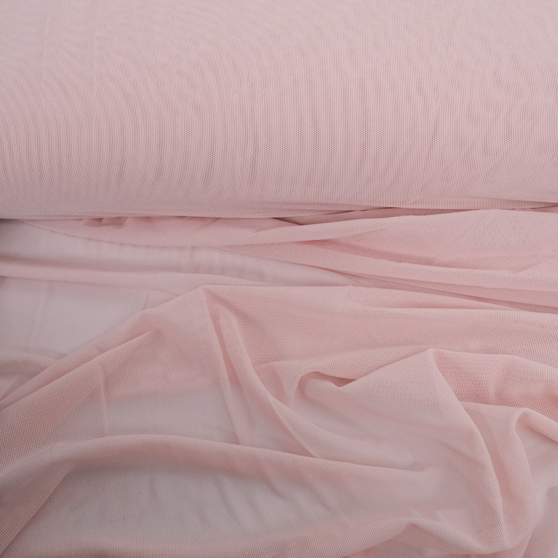 Tulle Elasthanne 150 Ancien Rose - Maison Klem
