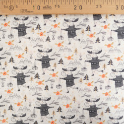 Tissu Noël Happy Time - Maison Klem