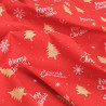 Tissu Noël Merry Christmas Rouge - Maison Klem
