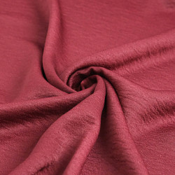Tissu Crêpe Satiné Uni Prune - Maison Klem