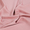 Tissu Crêpe Satiné Uni Rose - Maison Klem