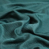Tissu Crêpe Satiné Uni Texturé Vert Forêt - Maison Klem