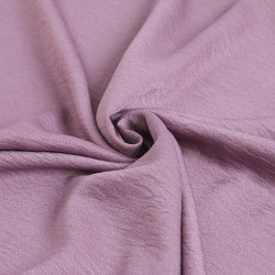 Tissu Crêpe Satiné Uni Mauve - Maison Klem