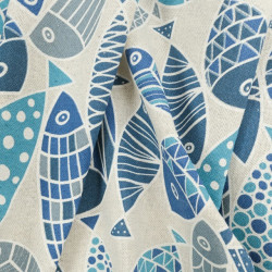 Effet Lin Enduit 140 Peixe Bleu - Maison Klem