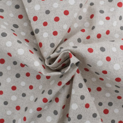 Linen Effect Coated 140 dobby 200 red