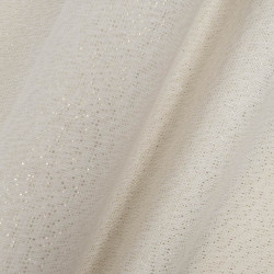 Effet Lin Lurex Enduit 160 Blanc Or - Maison Klem